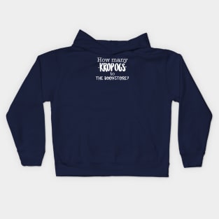 How far is the bookstore? Kids Hoodie